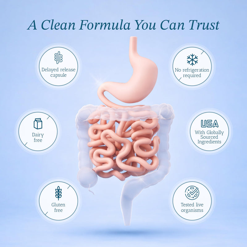 Vitamin Bounty Pro-50 Probiotic 50 Billion CFU - 13 Strain Supplement for Men & Women + Prebiotics - Digestive Health & Gut Support - Lactobacillus & Bifidobacterium - Delayed Release Capsules, 2 Pack 60 Count (Pack of 2)