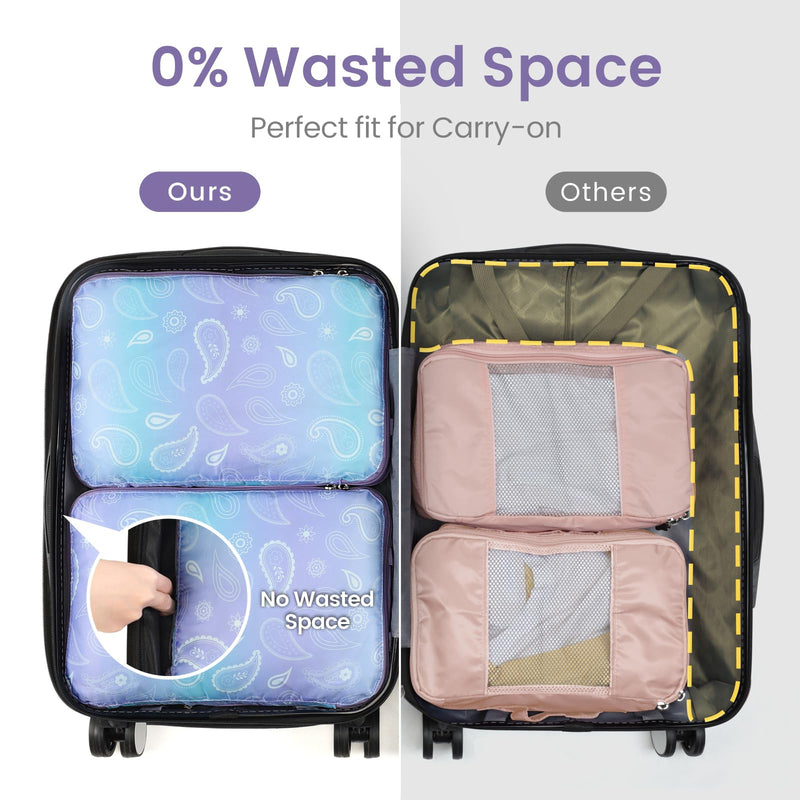 Cambond 60L Large Duffle Bag for Travel Bundle with Compression Packing Cubes