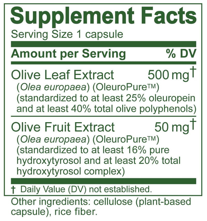 [Australia] - Olive Leaf Extract Capsules – 25% Oleuropein (40% Total Polyphenols), Plus 20% Hydroxytyrosol Complex – 100% Grown & Extracted in Spain (90 Capsules) 