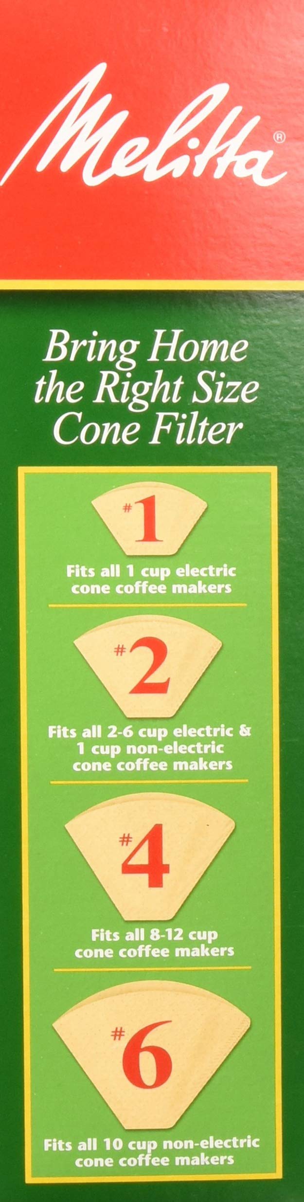 [Australia] - Melitta M4 Cone Coffee Filters Natural, 100 Count, Brown 100 Count (Pack of 1) 