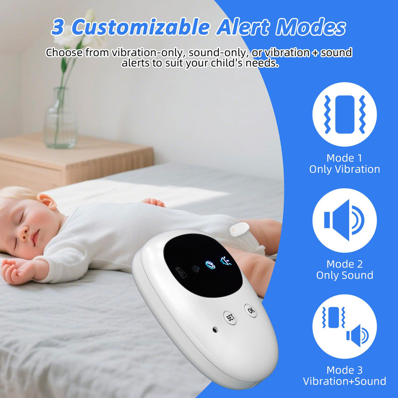 [Australia] - Wireless Bedwetting Alarm-Bed Wetting Alarm for Kids and Elderly, Sound Mode, and Strong Vibration, Pee Alarm, Bedwetting Solutions, Night Time Potty Training for Kids 