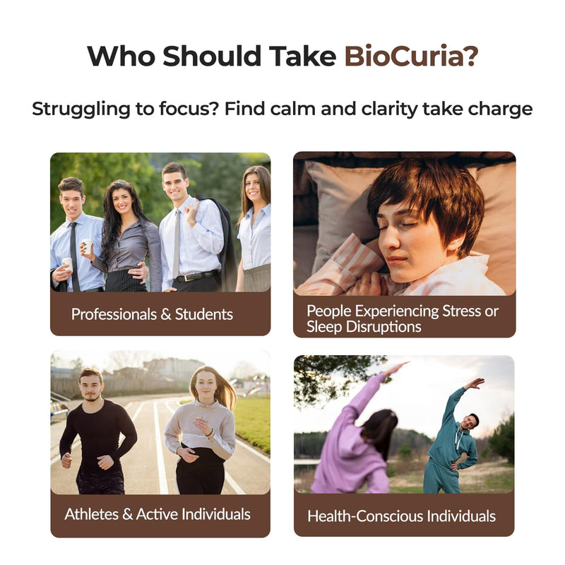 BioCuria - Premium Mushroom Complex 6 Powerful Extracts: Lion's Mane, Reishi, Chaga, Cordyceps | Supports Brain Health, Immunity & Energy | Vegan & Clean Formula (Pack of 1 (120 Capsules)) 120 count (Pack of 1)