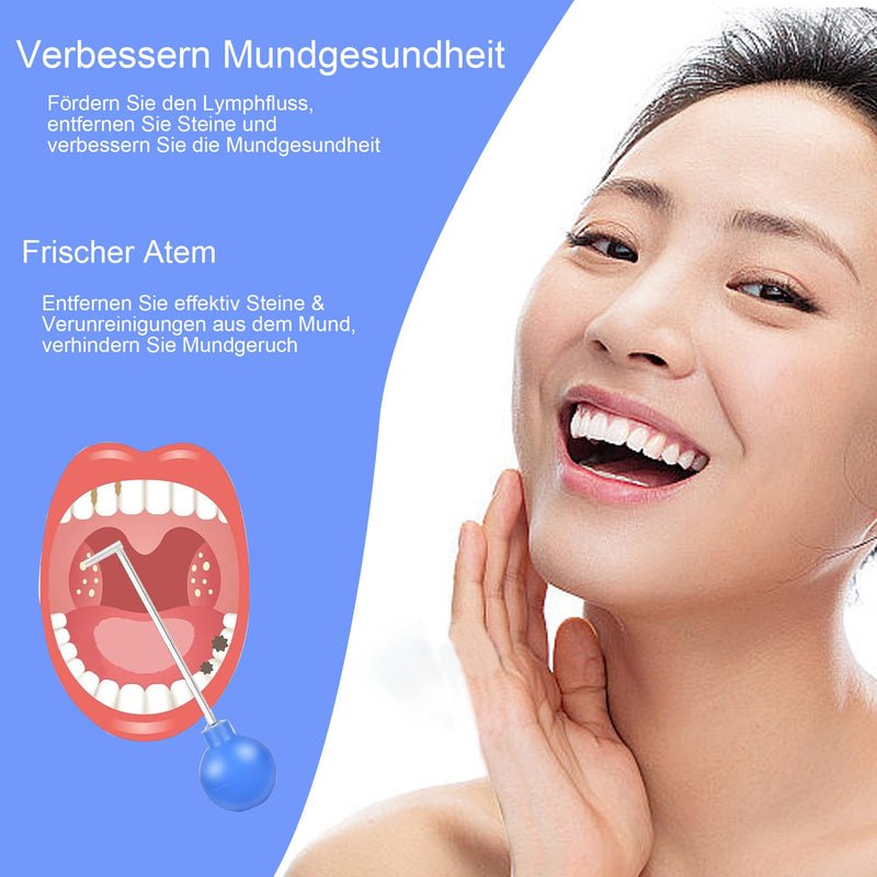 [Australia] - Tonsil Stone Removal Set, Gutepa Tonsilclin Tonsil Stone Removal Tool with Cupping Glass & Cupping Head & Dental Mirror, Tonsil Stone Remover Tools for Oral Care, Fresh Breath, Against Bad Breath 