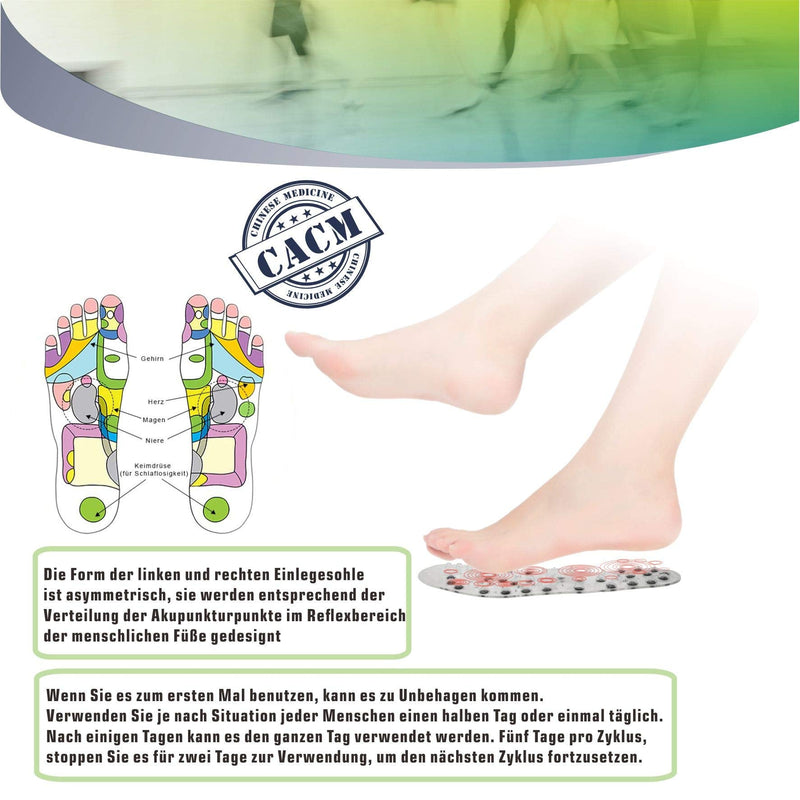 [Australia] - Magnetic massage insoles, healthy and breathable foot acupoint massage insoles magnetic - suitable for everyday use acupressure shoe insoles - promote blood circulation - relieve fatigue 43-44 transparent 
