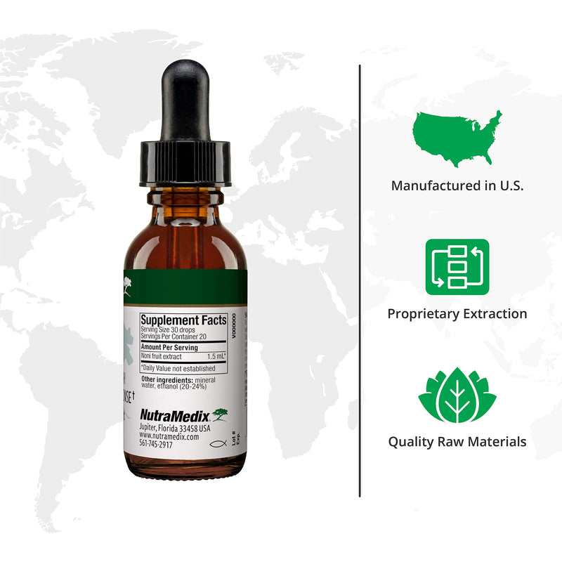 [Australia] - NutraMedix Noni Drops - Noni Fruit Extract for Immune Support & Promoting Healthy Inflammatory Response - Noni Products for Overall Health & Wellness (1oz) 