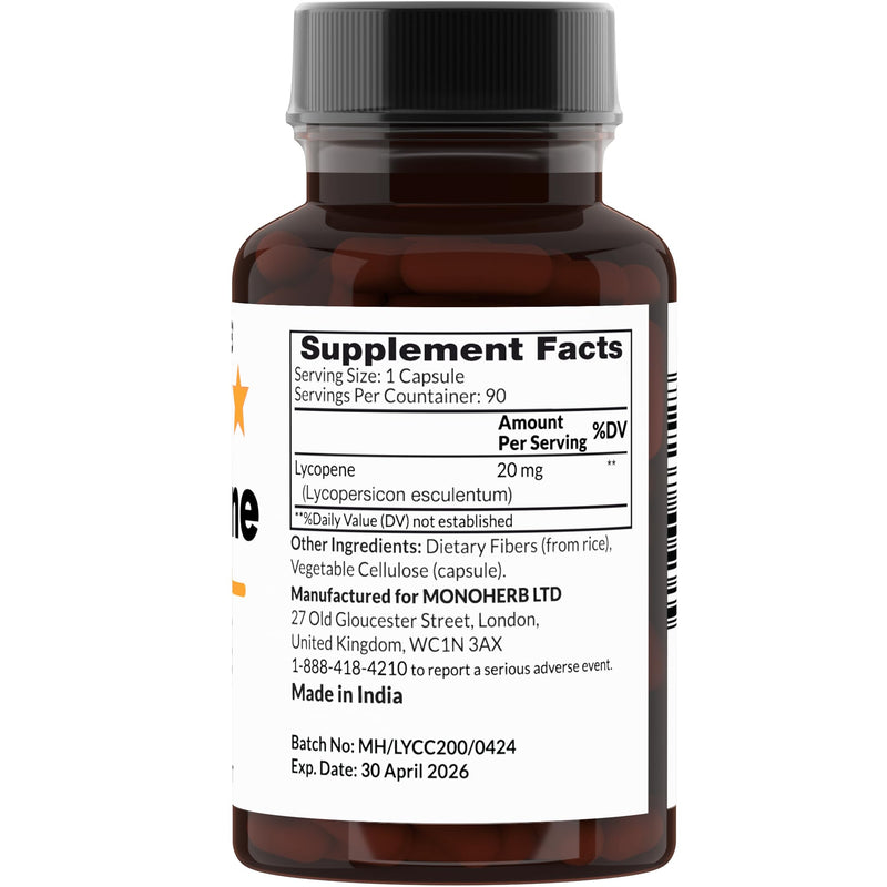 [Australia] - Lycopene 20 mg per Capsule - 90 Veg Capsules 