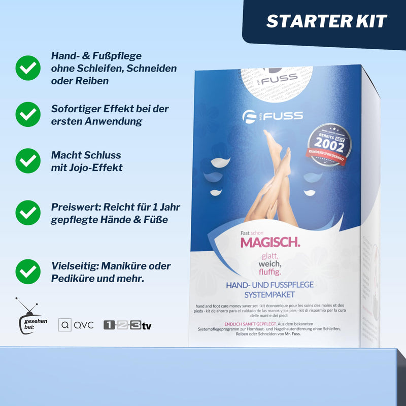 [Australia] - Mr. Fuss Starter Kit - 5 pieces, callus remover system package 