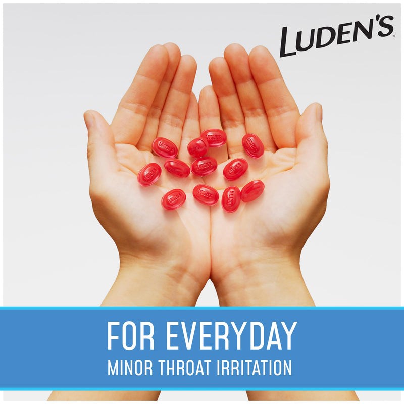[Australia] - Luden's Sore Throat Relief Lozenges for Minor Everyday Irritation & Dry Mouth, Sugar Free Wild Cherry Flavored Drops, 75 Count Sugar-Free Wild Cherry 75 Count (Pack of 1) 