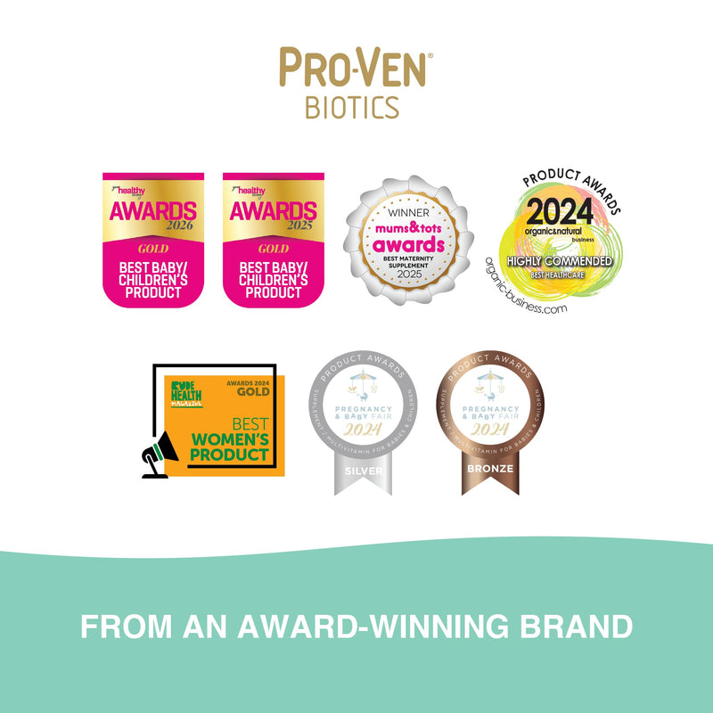 Proven Biotics Baby Drops 0–3 Years 15ml | Flavourless Liquid Daily Baby Supplement | 10 Billion Research-Backed Lab4B Live Bacteria | 30 Days