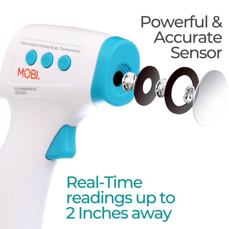 [Australia] - MOBI - Non-Contact Forehead Digital Thermometer with Object Temperature Mode - Touchless Fever Thermometer 