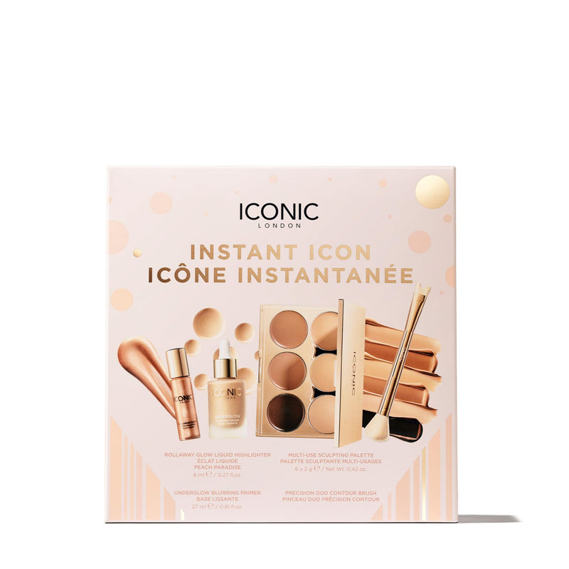 [Australia] - ICONIC LONDON Luxury Makeup Set for Glowy, Radiant Skin and Highlighted Finish, Perfect for Gifting, Long-Lasting, Cruelty-Free, Vegan Makeup Instant Icons 