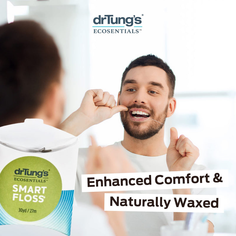 [Australia] - DrTung's Smart Floss, 30 yds, Dental Floss - Natural Cardamom Flavor Colors May Vary (3 Pack) 