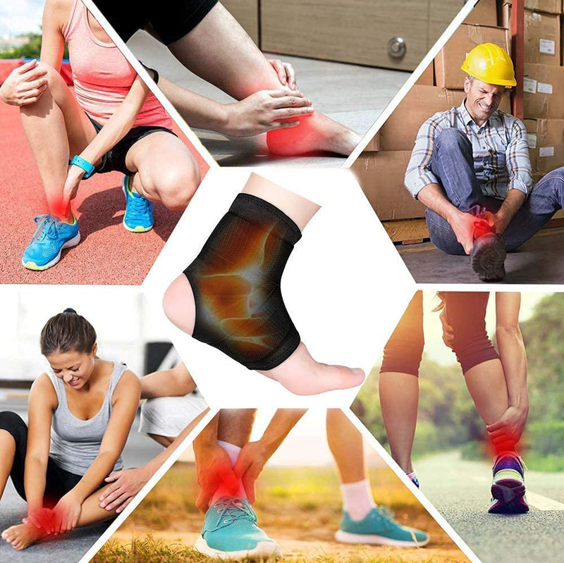 [Australia] - Vinaco Ankle Brace, 2 Pack Breathable & Strong Ankle Brace for Sprained Ankle, Stabilize Ligaments, Prevent Re-Injury, Ankle Braces for men & women with Adjustable Wrap, ankle support for men XX-Large Classic Black 