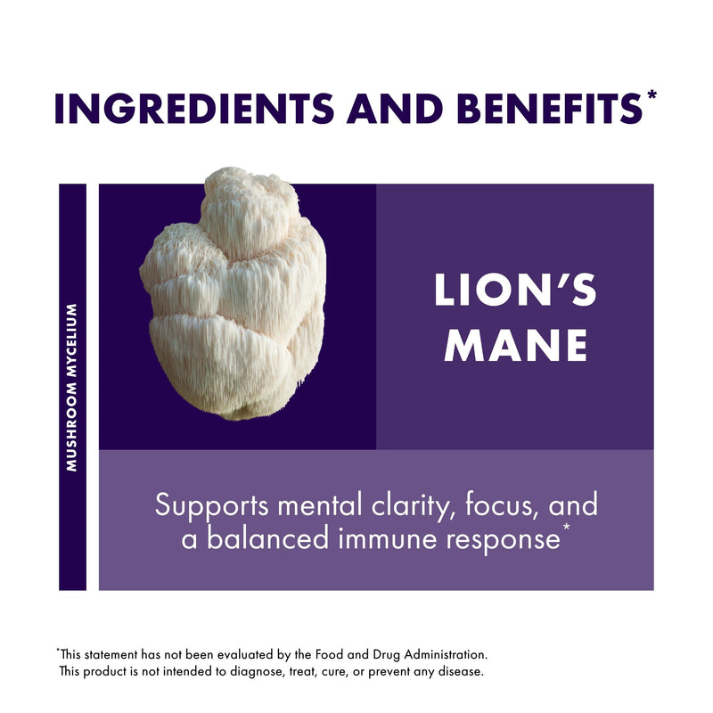 [Australia] - Host Defense Lion's Mane Powder - Brain Health Support Supplement - Mushroom Supplement to Support Focus & Memory Function - Immune & Nervous System Support Supplement - 7 oz (133 Servings)* 7 Ounce (Pack of 1) 