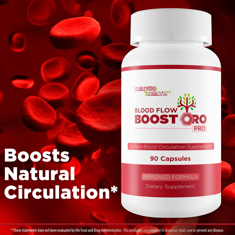 Blood Flow Boostoro Pro - Improved Formula - Our Best Blood Flow Pills for Men & Best Circulation Supplement for Men Blood Flow - Better Blood Flow Vitamins for Men Circulation Vasodilator Supplements