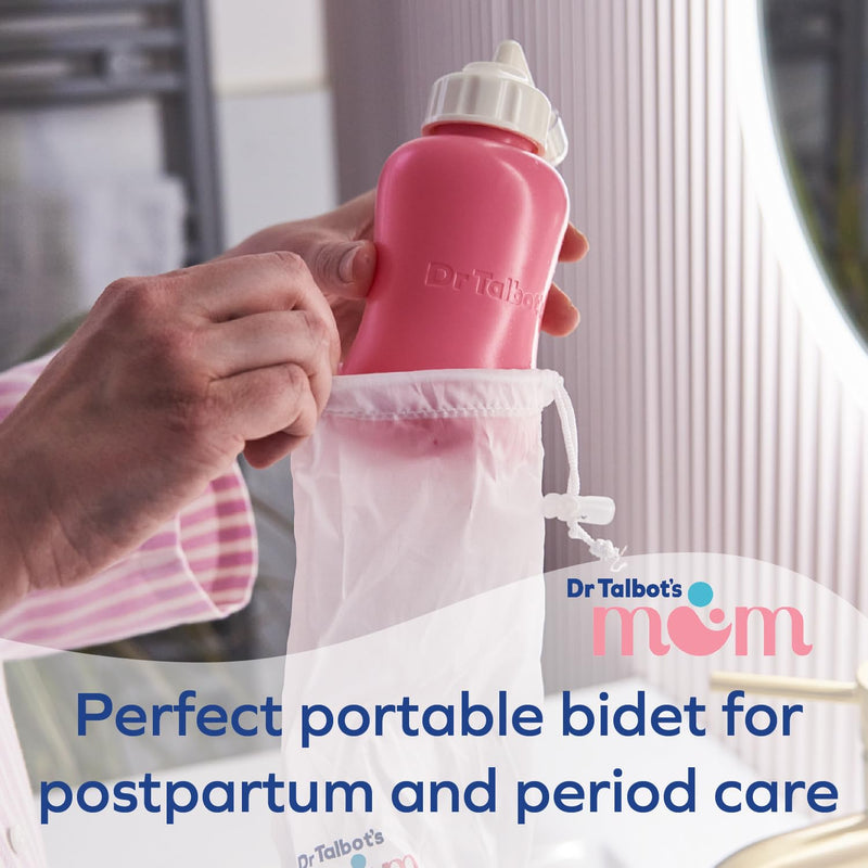 [Australia] - Dr. Talbot's Mom Postpartum Peri Bottle with Carry Bag - Silicone Perineal Spray Bottle for Mothers - 12.2 fl oz 