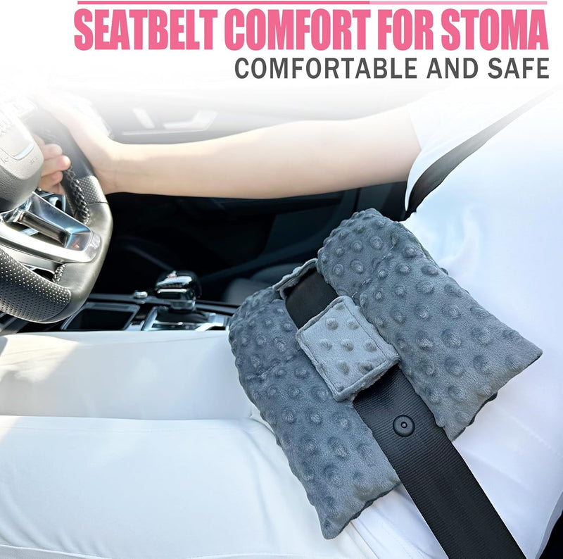 [Australia] - Ostomy Seatbelt Pillow, Ostomy Driving Protector, Stoma Shiled Ileostomy Urostomy Riding Guard, No Squeezing, Ostomate Must Have Supplies 