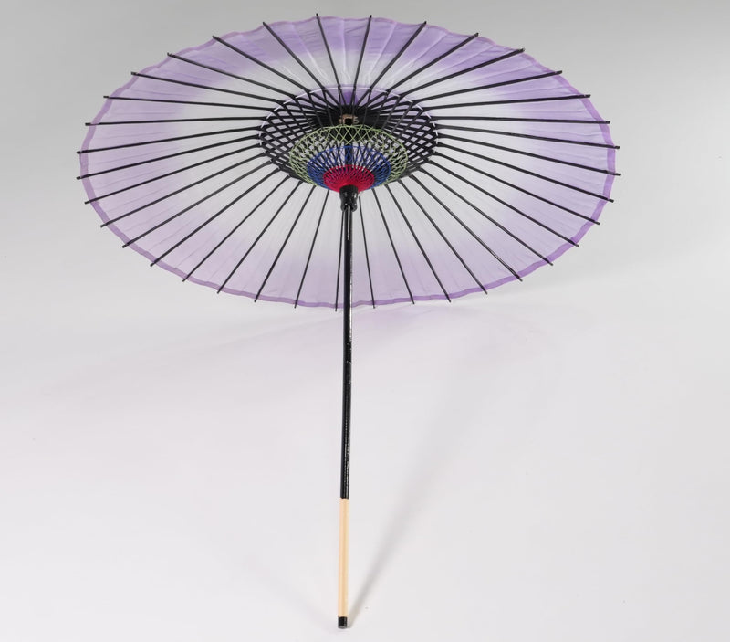 Silk Umbrella demitint Dancing props Stage Umbrella handle detachable Purple demitint