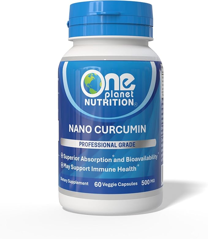 [Australia] - Nano Curcumin 500 mg, Turmeric Curcumin Water Soluble Supplements, Nanoparticle-encapsulated Curcumin, Better Absorption,Non-GMO, Turmeric Capsules - 60 Veggie Capsules Curcumin 500mg 60c 