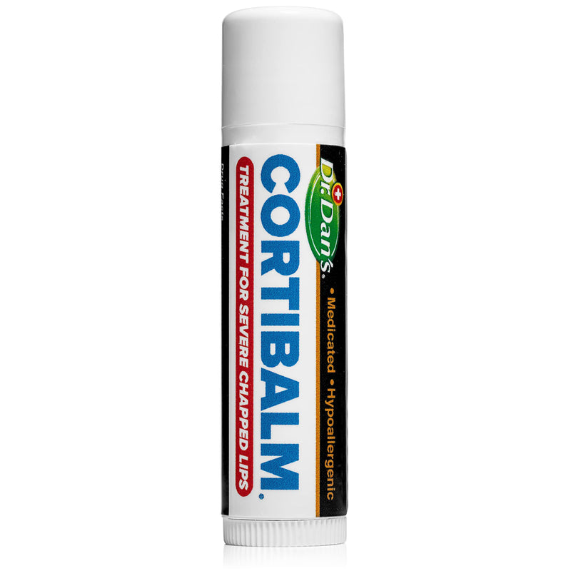 Dr. Dan's Cortibalm 5 Pack 1% Hydrocortisone Lip Balm for Dry Cracked Lips | Healing Lip Balm 1% Hydrocortisone with Beeswax & Vitamin E, for Chapped Lips Repair, Moisturizing & Hydrating Lips Formula 1 Count (Pack of 5)