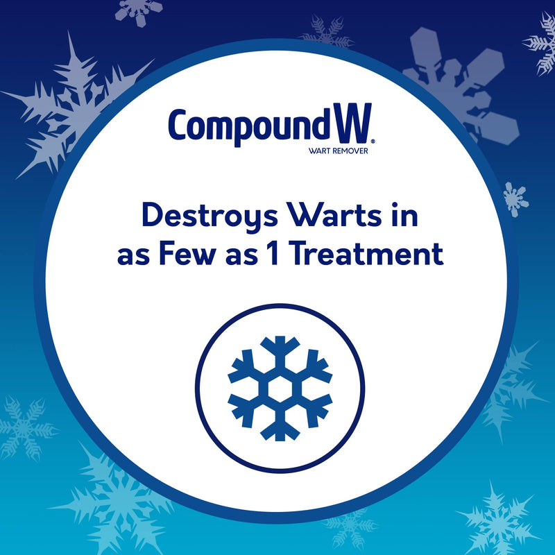 [Australia] - Compound W Freeze Off Wart Remover, Wart Removal System for Removing Common & Plantar Warts, 8 Applications 