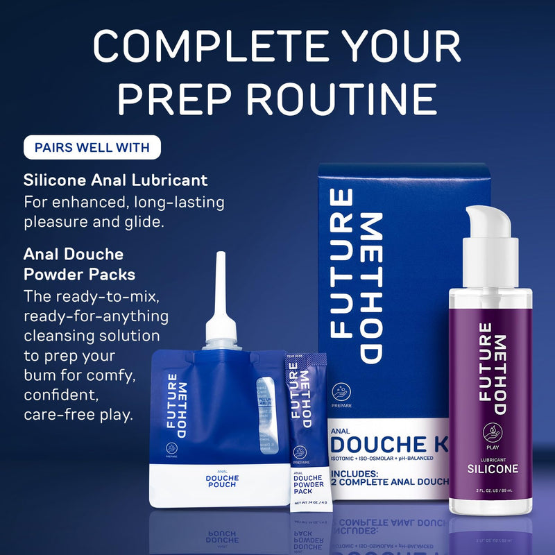 [Australia] - Anal Douche Kit 200ml - Disposable Intimate Wash - All-in-1 Anal Cleaner with Isotonic and Iso-Osmolar Solution - Hydrating and Calming Gentle Care for Safe and Confident Play, (Pack of 2) New Version Pack of 2 