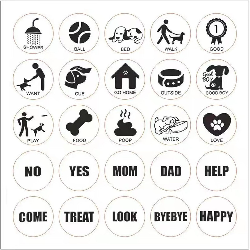 [Australia] - Voice Recording Button, Dog Buttons for Communication Pet Training Buzzer, 30 Second Record & Playback, Funny Gift for Study Office Home, Talking Buttons for Dogs (2 Packs) 