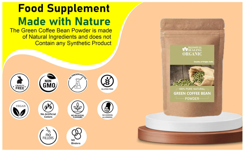 [Australia] - Organic Green Coffee Bean Powder 100% Pure Natural 100 Gram / 3.52 oz 3.53 Ounce (Pack of 1) 