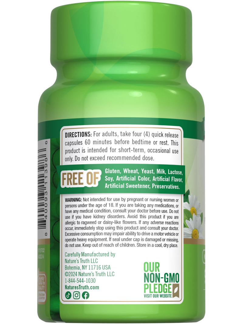 [Australia] - Nature's Truth Calm Caps | 90 Capsules | with Passion Flower and Chamomile | Non-GMO, Gluten Free Supplement 