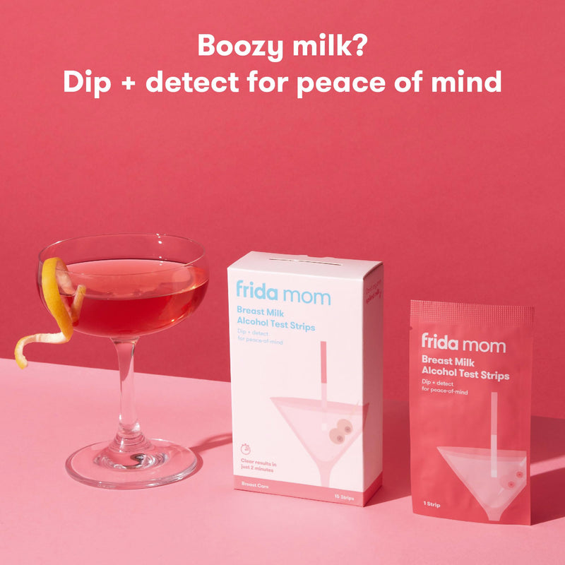 Frida Mom 15ct Breastmilk Alcohol Test Strips, Detects Alcohol in 2 Mintues for Peace of Mind, Use at Home or On The Go Test Strips