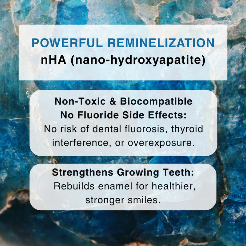 [Australia] - Kids Fluoride Free Bamboo Salt Toothpaste with nHA - Pure Dew | Nano Hydroxyapatite, Remineralizing, Strengthening Enamel for First Teeth, Safe to Swallow (3oz) 3 Ounce (Pack of 1) 