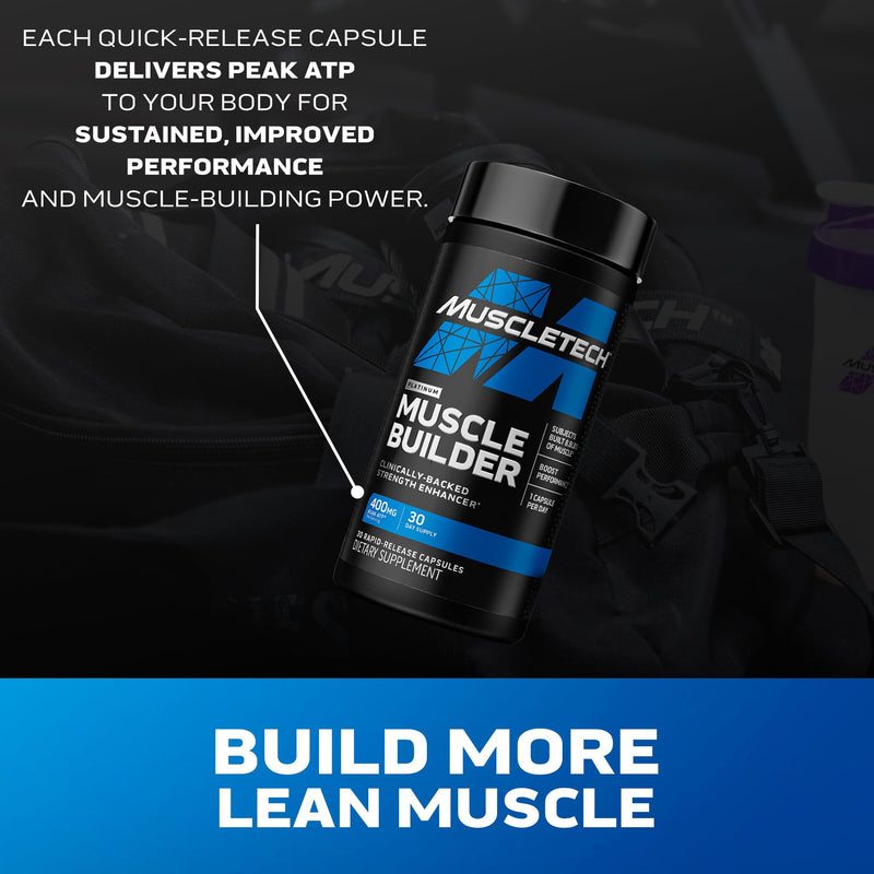 [Australia] - Muscletech Nitric Oxide Supplements for Men & Women, Muscle Builder (60 Capsules) - Nitric Oxide Booster Supplement Supports Muscle Gain & Performance - 400mg Peak ATP for Enhanced Strength 60 Count 