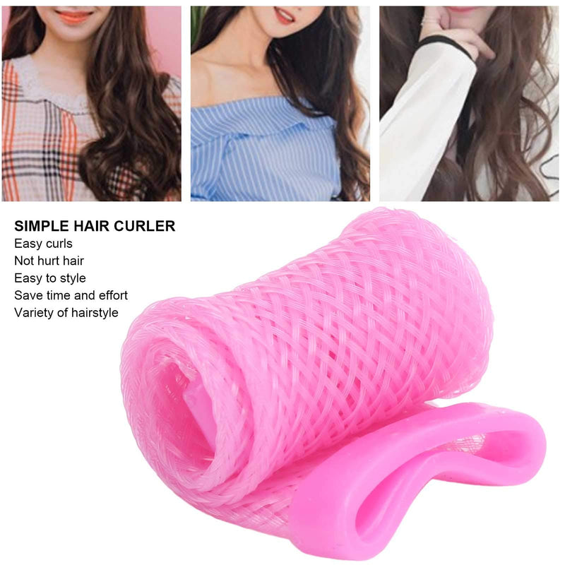 18 Pieces Hair Curlers Spiral Hair Curlers with Styling Hooks No Heat Curlers DIY Spiral Hair Rollers Curls Styling Kit Hairstyling Tool for Long Short Hair