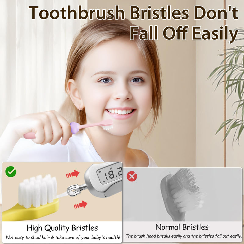 [Australia] - Kids Toothbrushes 8 Pack,Soft Bristle Toothbrush for Toddlers 2-12 Years Old, Cute Multicolor Boys Girls Toothbrushes,Clean Kids Teeth Bristles Not Easy to Shed Little Clouds Toothbrush 
