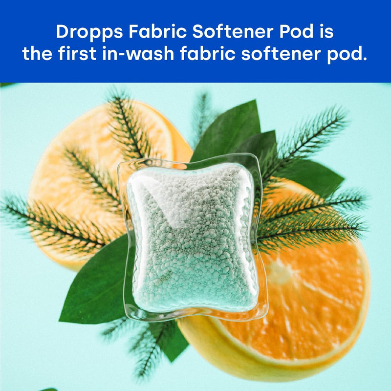 [Australia] - Dropps Fabric Softener Pods: Clean & Crisp | 120 Count | HE Compatible + All Washers | Cold Wash + All Temperatures | Softness + Freshness | Low Waste Packaging 120 Count (Pack of 1) 