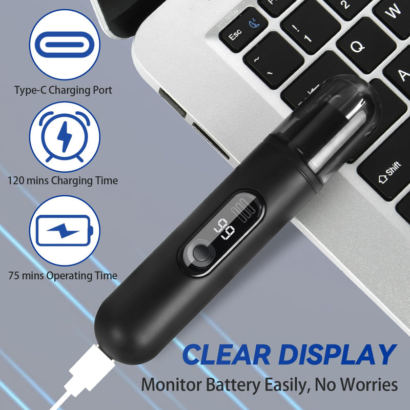 [Australia] - AOGOE Nose Hair Trimmer, USB Rechargeable Nose Hair Trimmer, Painless Nose Hair Trimmer, Ear Hair Trimmer, Professional Nose Hair Remover for Men and Women 