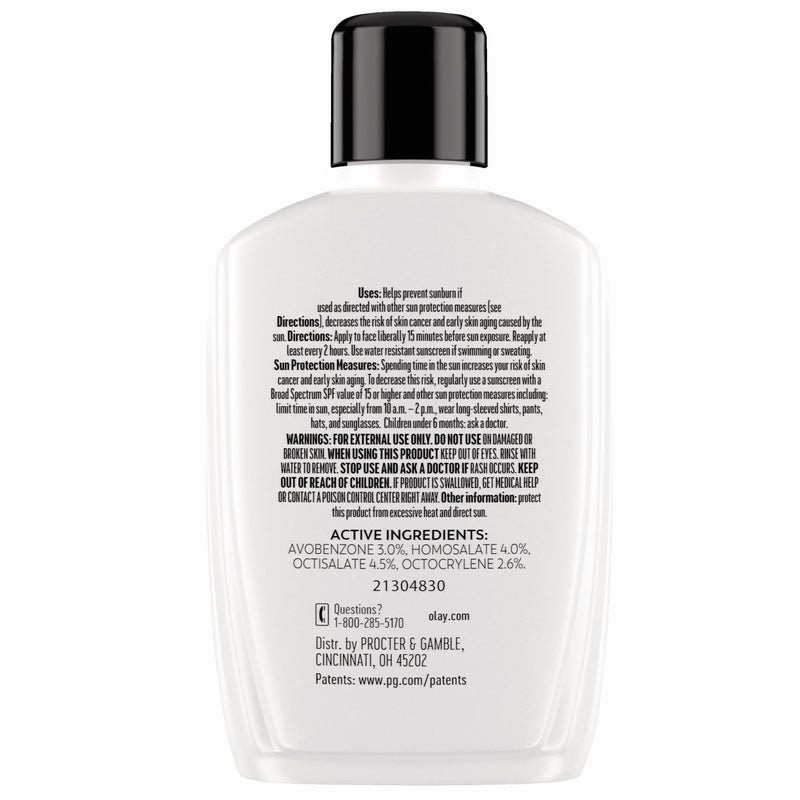 Olay Complete Lotion Moisturizer with SPF 15 Normal, 6.0 fl oz White 6 Fl Oz (Pack of 1)