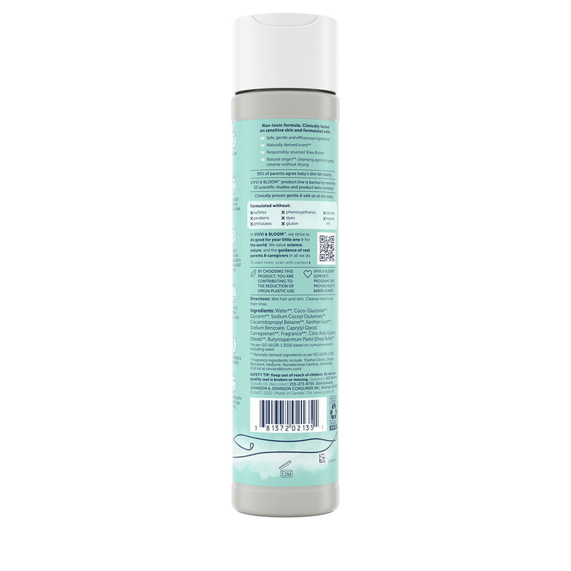 [Australia] - Vivvi & Bloom Gentle 2-in-1 Baby Wash & Shampoo Cleansing Gel, Leaves Sensitive Skin Feeling Healthy & Moisturized, Tear-Free, Formulated Without sulfates, paraben, and Dyes, 10 fl. Oz Fragrance Cleanser 