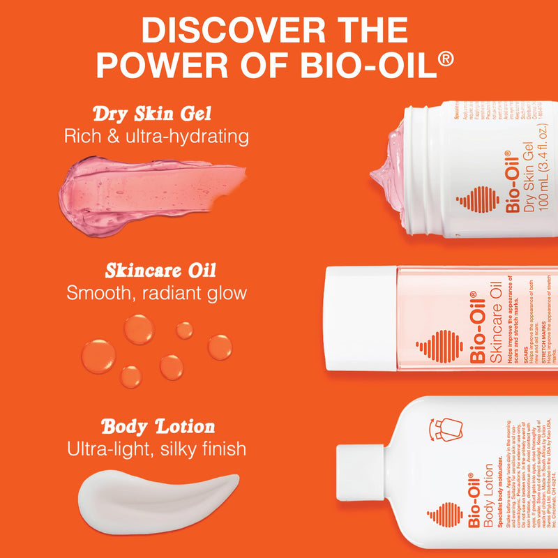 Bio-Oil Dry Skin Gel Moisturizer, Vitamin B3, Face & Body, 6.7 fl oz | Non-Comedogenic, Fast-Absorbing Gel, Sensitive & Dry Skin, Essential Oils, Hydrates Face and Body, Dermatologist Tested 6.7 Fl Oz (Pack of 1)