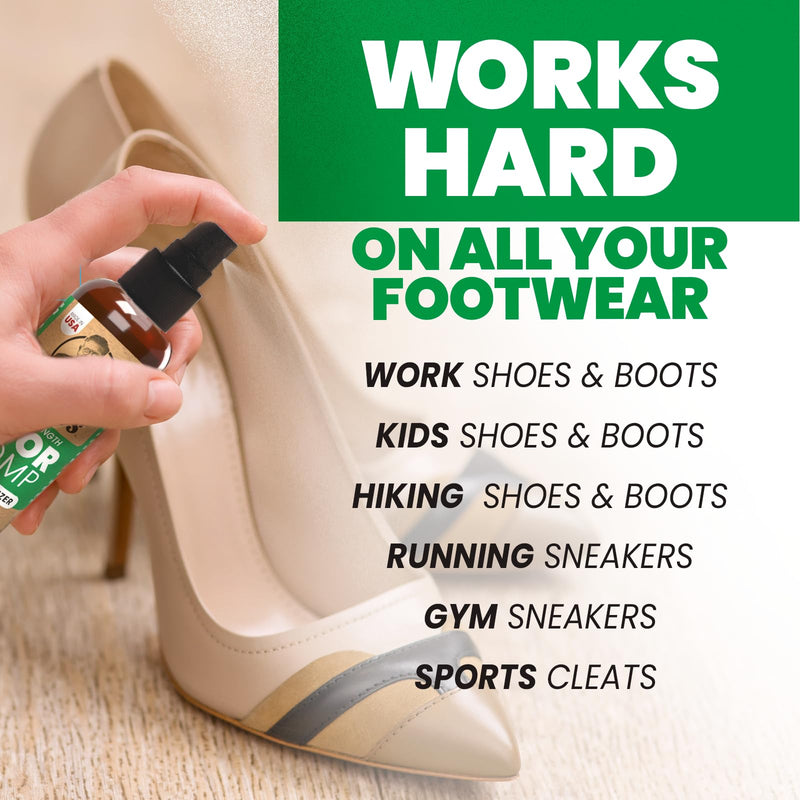 [Australia] - Uncle Todd's Shoe Deodorizer Spray - Proven & Powerful Enzyme Formula Spray for Shoe Odor Elimination in All Footwear (Mountain Fresh) Mountain Fresh 4 Fl Oz (Pack of 1) 