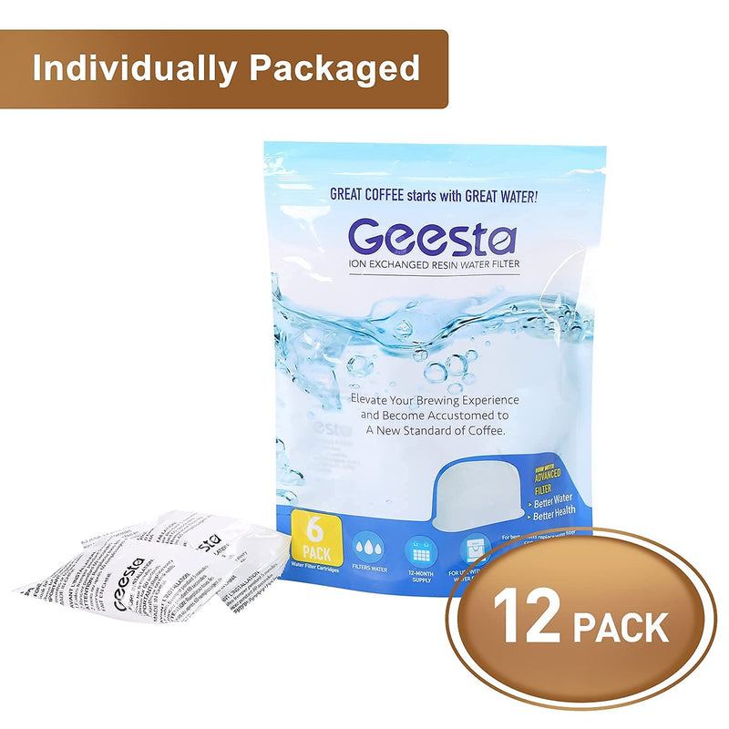[Australia] - 12-Pack Replacement Charcoal Water Filters for Use with Cuisinart coffee machines 12 Count (Pack of 1) 