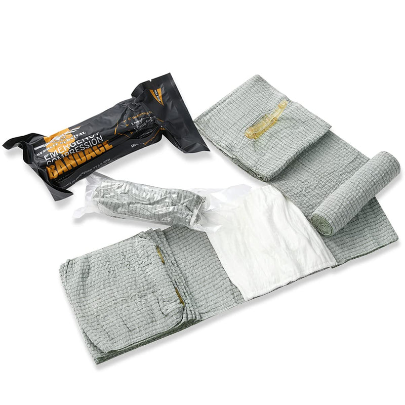 [Australia] - EVERLIT Israeli 6 Inch Emergency Bandage Compression Trauma Pressure Wound Dressing Sterile Vacuum-Sealed Packaging for Bleeding Control, Medical Trauma Kit, Gun Shot, First Aid IFAK 5 