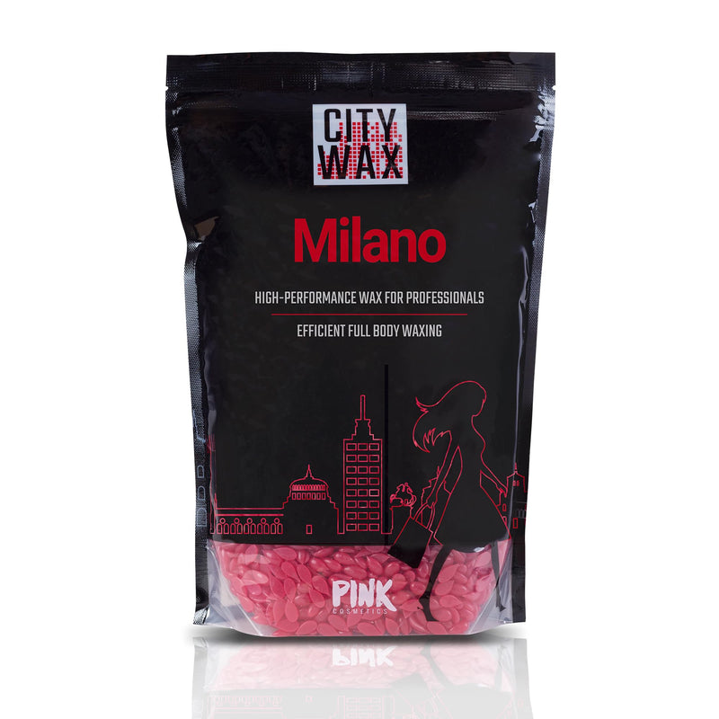 [Australia] - PINK Cosmetics - CITY WAX Milano 1 kg - professional waxing without fleece strips - wax beads for quick and easy hair removal on the entire body 1 kg (pack of 1) 