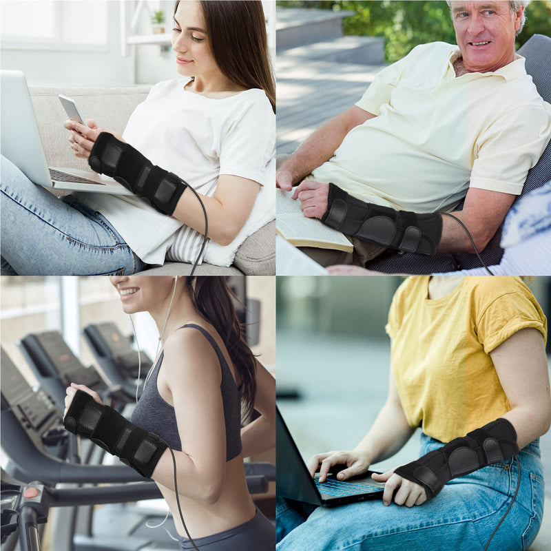 Wrist Thumb Brace Heating Pad for Arthritis and Carpal Tunnel Relief, De Quervain's Tenosynovitis, Tendonitis Wrist Hand Pain Relief - Left Right Hand(No Battery)