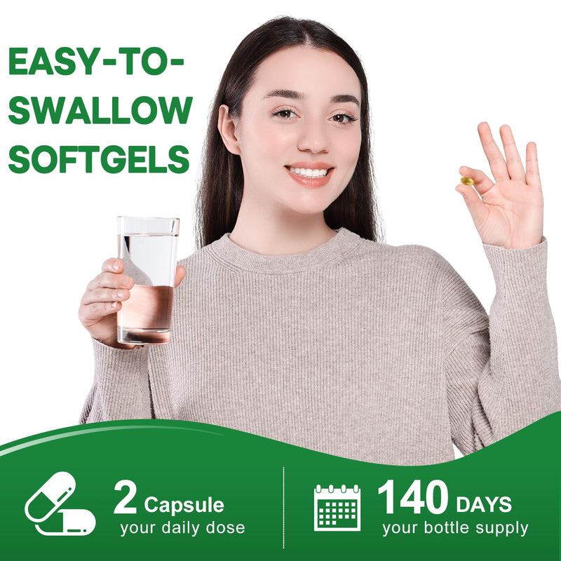 [Australia] - Oil of Oregano with Black Seed Oil, 9000mg Per Serving, 280/560 Softgel, 2-in-1 Oregano Supplement for Immune Health with High Carvacrol & Thymoquinone | Plant Based, Non-GMO, & Immune Support 280 Count (Pack of 1) 