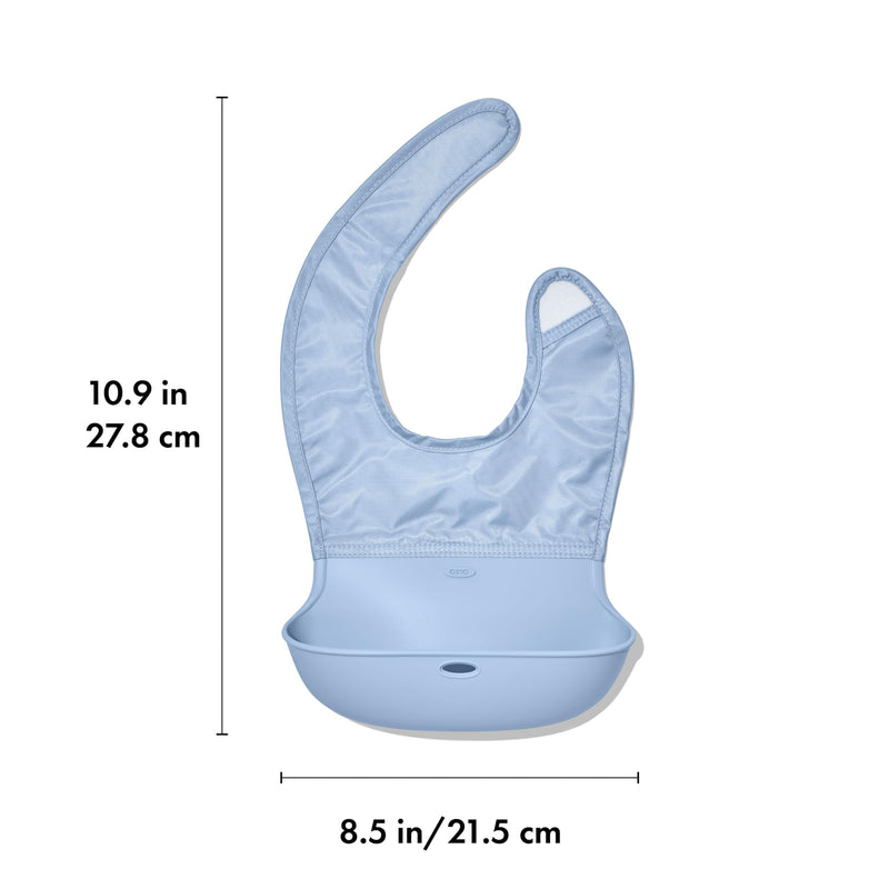 [Australia] - OXO Tot Roll-Up Bib - 2 Pack - Drizzle and Dusk Drizzle/Dusk 