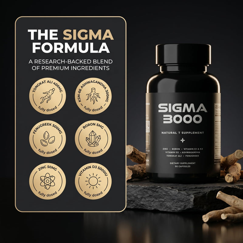 Testosterone Booster for Men - Ashwagandha, Tongkat Ali & Zinc | Men’s Wellness Supplement with Tongkat Ali, Fenugreek, Ashwagandha, Zinc & Vitamin D3