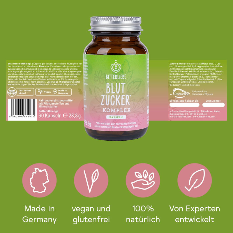 [Australia] - BitterLiebe Blood Sugar* Complex for the natural regulation of blood sugar levels (1) 1 