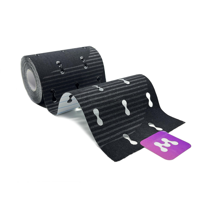 [Australia] - MAMA Tape Pregnancy belly support | pelvic and back Pain Relief | Extra Wide 4" x 16.4' Roll of Kinesiology Tape for Pregnant Skin | Maternity Belly Support | pregnancy must have | Gift for women Matte Black 
