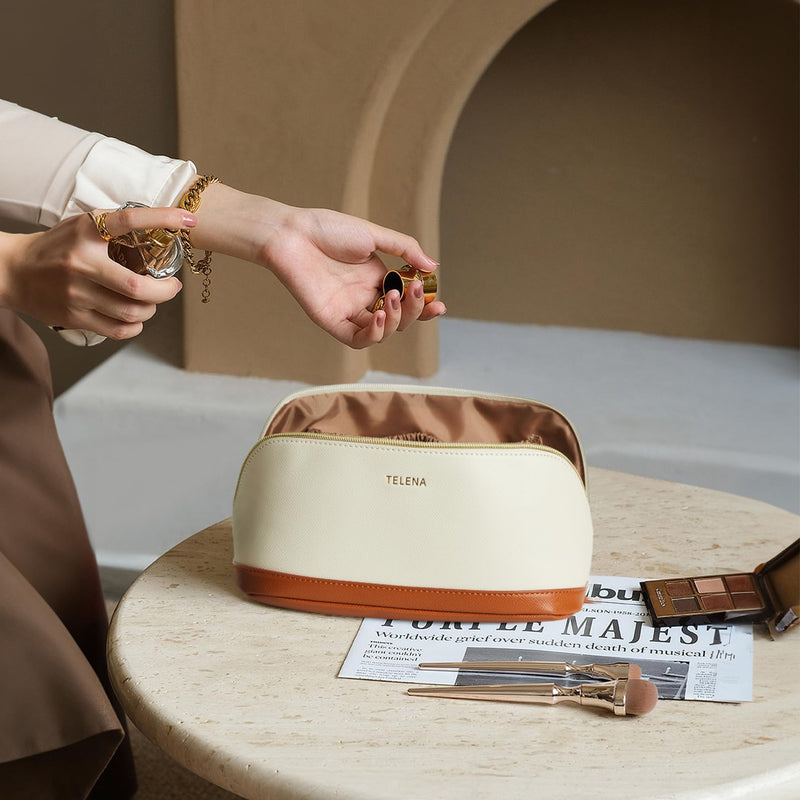 Telena Travel Toiletry Bag and Travel Makeup Bag